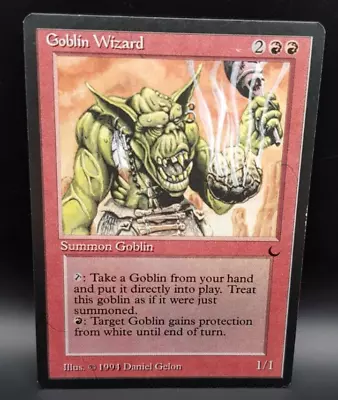 Goblin Wizard The Dark Magic The Gathering MTG Card LP Lightly Played Game • £50.99
