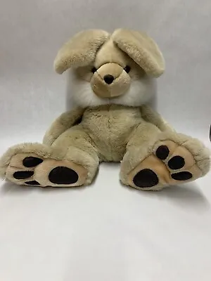 Mervyns Vintage Floppy Friends Bunny Rabbit Tan Stuffed Plush 25” Big Feet • $54.95