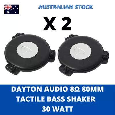 2 X The Puck Tactile Transducer Mini Bass Shaker Sub Woofer By Dayton 8Ω TT25-8 • $92.95