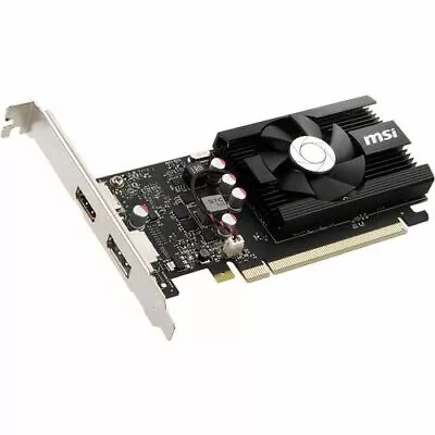 MSI NVIDIA GeForce GT 1030 Graphic Card - 4 GB DDR4 SDRAM - Low-profile • $118.94