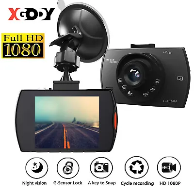 $19.89 • Buy XGODY Dash Camera 1080P Car DVR Vehicle Recorder Front Cam Night Vision G-Sensor