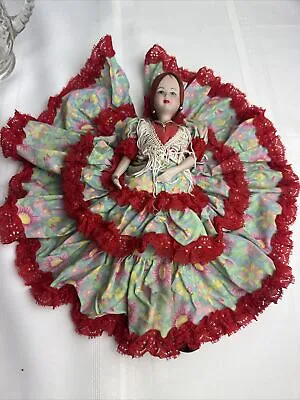 Vintage Spanish Marin Chiclana 10'' Porcelain Dancer Doll Collectable • $20
