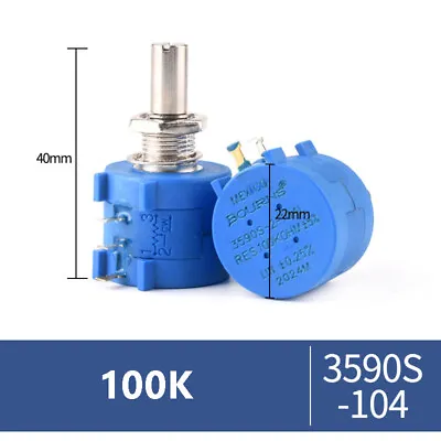 10 Turn Potentiometer 3590S Wirewound Variable Resistor Precision Multi-turn POT • $51.49