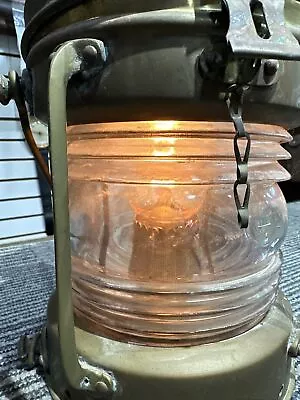 Anchor Ship Lantern Beautiful Large Brass LightNauticalShipNavy Working • $460