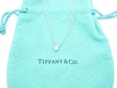 $319.99 • Buy Tiffany & Co. Sterling Peretti Diamond By The Yard Pendant Necklace 14 1/2  - A