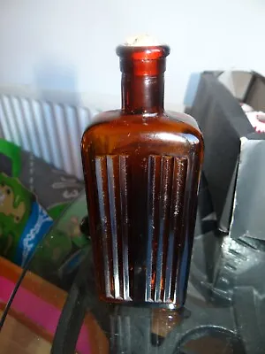 £3 • Buy Vintage Brown Glass Medical/ Chemist/ Apothecary Bottle, 8 Oz.