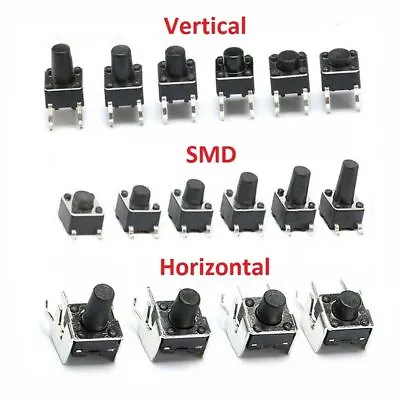 Momentary Tactile Push Button Switch Vertical/SMD/Horizontal Mini Micro PCB • $30.08