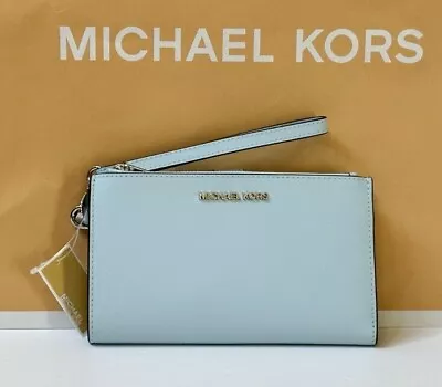 Michael Kors Jet Set Travel Large Double Zip Phone Wristlet Wallet  • $79.80