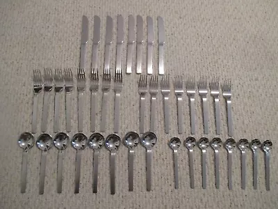 Sasaki Stainless Flatware 40 Pc Set    Service For 8   Mid-Century Modern Aria?? • $189.99