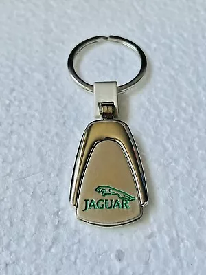 JAGUAR Stainless Steel Keyring Vehicle Logo Metal Keychain With Silver Side • $10.50