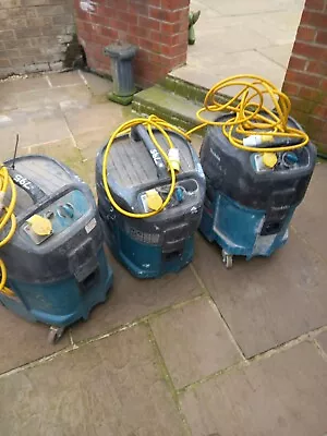 Joblot Of 3 X Makita 447M 110v Wet & Dry Vacuum Dust Extractor • £110