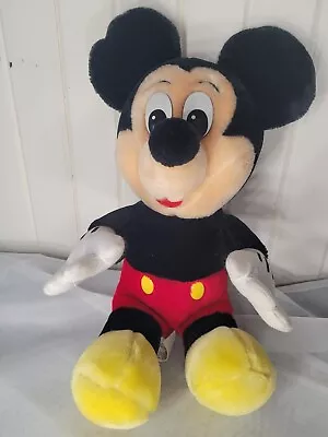 VINTAGE 1990S Disneyland Walt Disney World MICKEY MOUSE Large 16  Plush Doll  • $14.99