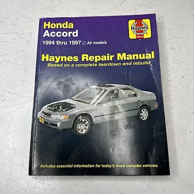 NEW Repair Manual Haynes 42013 Fits 94-97 Honda Accord • $18