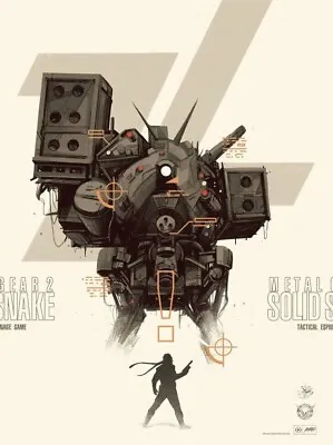 $104.99 • Buy Mondo Metal Gear Solid 2 Variant Screenprinted Poster Oliver Barret 18x24 X/120