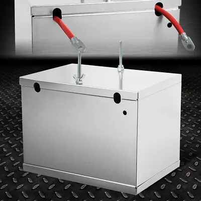 13.5  X 9.5  X 10  Complete Aluminum Battery Box Relocation Kit W/2-gauge Cables • $103.88