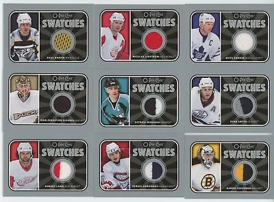 2006-07 O-Pee-Chee Swatches Jersey PICK FROM DROP DOWN MENU Kl • $2.95