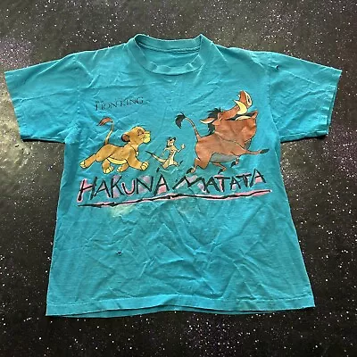 Vintage Disney Lion King Hakuna Matata 90s Shirt XL Cartoon TV Movie Retro Rare • $80