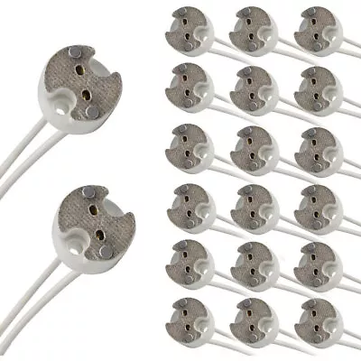 20Pack MR16GU5.3G4 MR11 Bi-Pin Socket Base Ceramic Wire 5.9  US Stock^.^ • $12.39