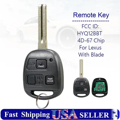 $14.68 • Buy For 2007 2008 2009 Lexus RX350 Remote Car Key Fob PWE Door HYQ12BBT 4D-67