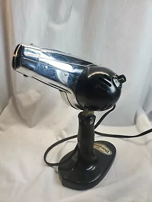 Vintage 50's Dominion Standing Hair Dryer Model 1803 Chrome/Silver Works • $9.95