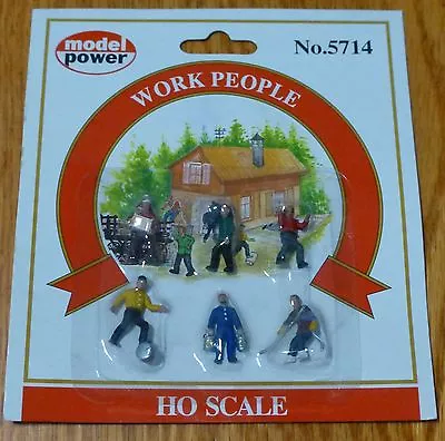 Model Power #5714 Railroad Personnel Pkg(6) -- Work People • $9.98