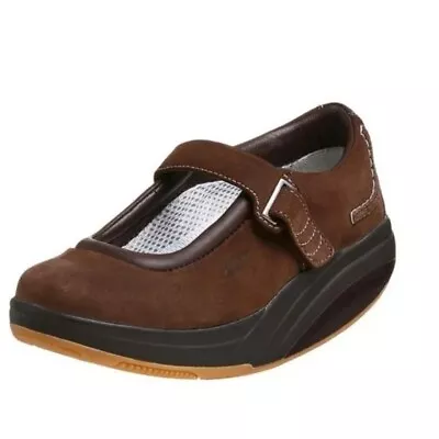 MBT Kaya Mary Jane Walking Comfort Rocker Shoe Leather 400105-01 US 7 EU 37 • $40