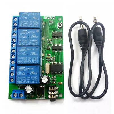 AD22B04 DC 4 Channel Relay MT8870 DTMF Tone Signal Decoder Remote Control Relay • $17.65