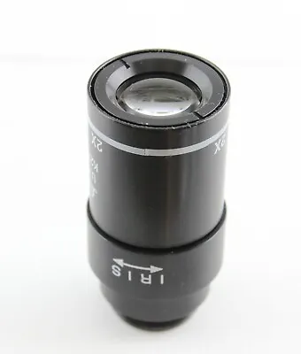 $199.99 • Buy Leica 2x 2/0.05 ∞/- Plan Achro IRIS Macro Microscope Objective RMS K2702A