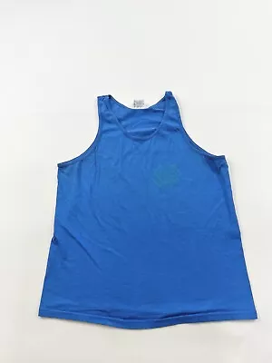 Vintage Vuarnet Shirt Mens Large Blue Tank Top Sleeveless Made In USA Hanes • $22.37