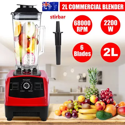 2L Commercial Blender Mixer Food Processor Smoothie Ice Crushs Juicer High Speed • $40.99