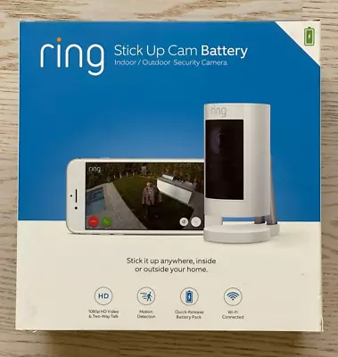 Ring 8SS1S8-WEN0 Stick Up Battery - Indoor/Outdoor Security Camera • $69.99