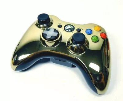 $29.99 • Buy Microsoft Xbox 360 Metallic Gold Chrome Wireless Controller  TESTED