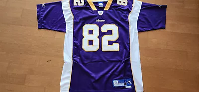 New Minnesota Vikings Reebok #82 Troy Williamson Throwback Sewn Jersey Length+2 • $59.99