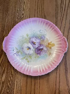 Antique VTG Royal Bonn Serving Plate~Franz Anton Mehlem Bonn Germany BLUE FLORAL • $30