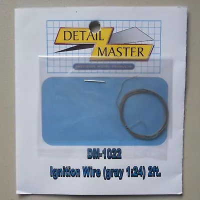 Gray Ignition Wire 2 Ft 1:24 1:25 Detail Master Car Model Accessory 1022 • $4.89