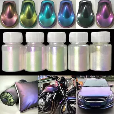 1x Chameleon Color Changing Pearl Powder For Bicycle Auto Car Paint Pigment 10g • £4.63