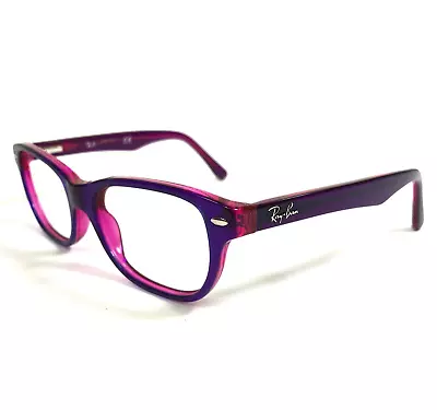 Ray-Ban Kids Eyeglasses Frames RB1555 3666 Purple Pink Square Full Rim 48-16-130 • $44.99