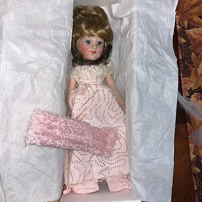 Vintage Mary Hoyer 13” Doll Pink Glitter Dress Mint In Box Collectible • $174.99