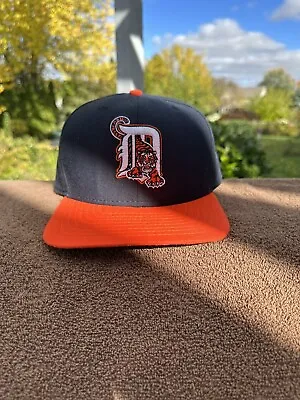 VINTAGE Detroit Tigers Hat Cap Snap Back Wool Blend • $37.99