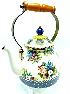 MacKenzie-Childs Highbanks Tea Kettle 2Qt. • $165