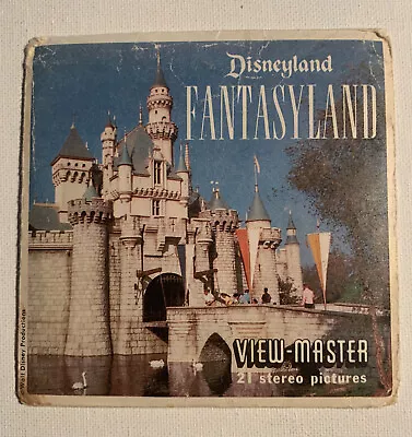 View-Master FANTASYLAND DISNEYLAND A178 RARE Sawyers 1962 - 3 Reel Set • $13.30