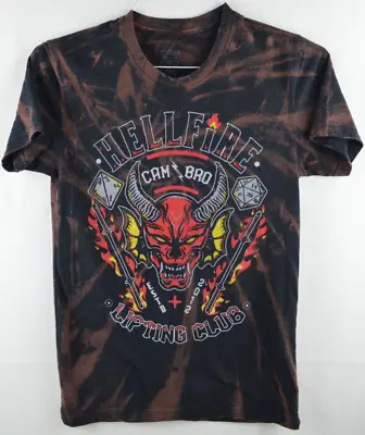 Hellfire Club CAM BRO Lifting Club T-shirt  Netflix Stranger Things XS Devil • $18.99