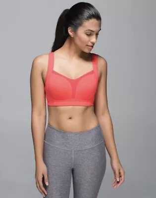 Lululemon Ta Ta Tamer Il Electric Coral / Deep Navy 34DD • $38