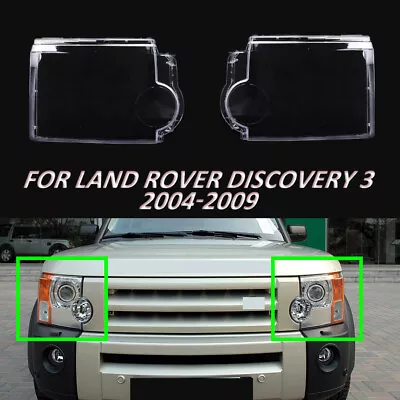 For Land Rover Discovery 3 2004-2009 Headlight Lens Cover Transparent Shell • $209.55