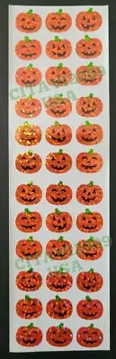 Hambly Studios Halloween Stickers Mini Prismatic Jack-o'-lantern/pumpkin Retired • $6.99