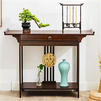 UNHO Chinese Style Console Table Elegant Entrance Table Display Table Hall Decor • $75.93