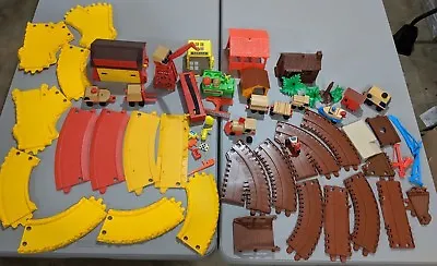 Mattel Putt Putt Road Tracks Buildings People Lot 1970's • $19.76