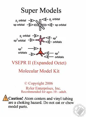 $13.95 • Buy VSEPR II Molecular Model Kit (Expanded Octet) (Advanced Set) (41 Pcs)