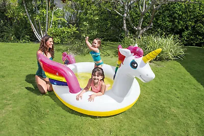 Intex Mystic Unicorn Water Spray Paddling Pool • £15