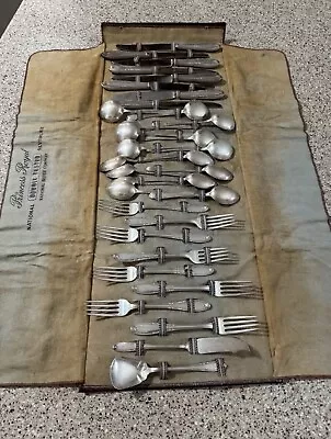 Leonore By Manchester Sterling Silver Flatware Set For 8 Service Dinner 34 Pcs • $1000